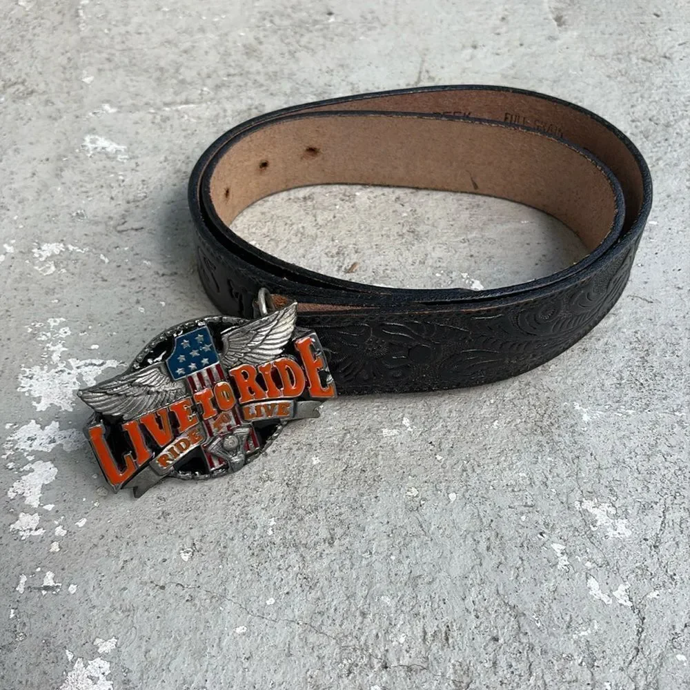 Bushy Creek tooled belt